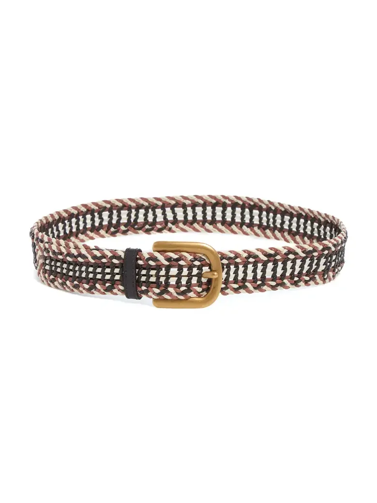 Sam Braided Belt in Cognac Multi Leather Sam Braided Belt in Cognac Multi Leather