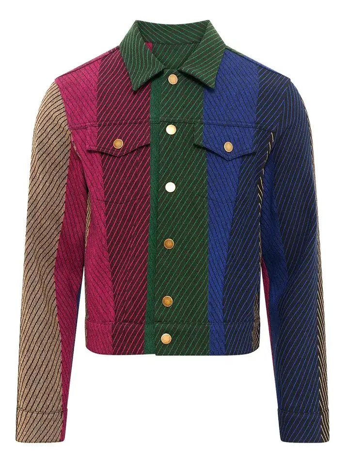 Barry Trucker Jacket in Multi Cashmere Barry Trucker Jacket in Multi Cashmere