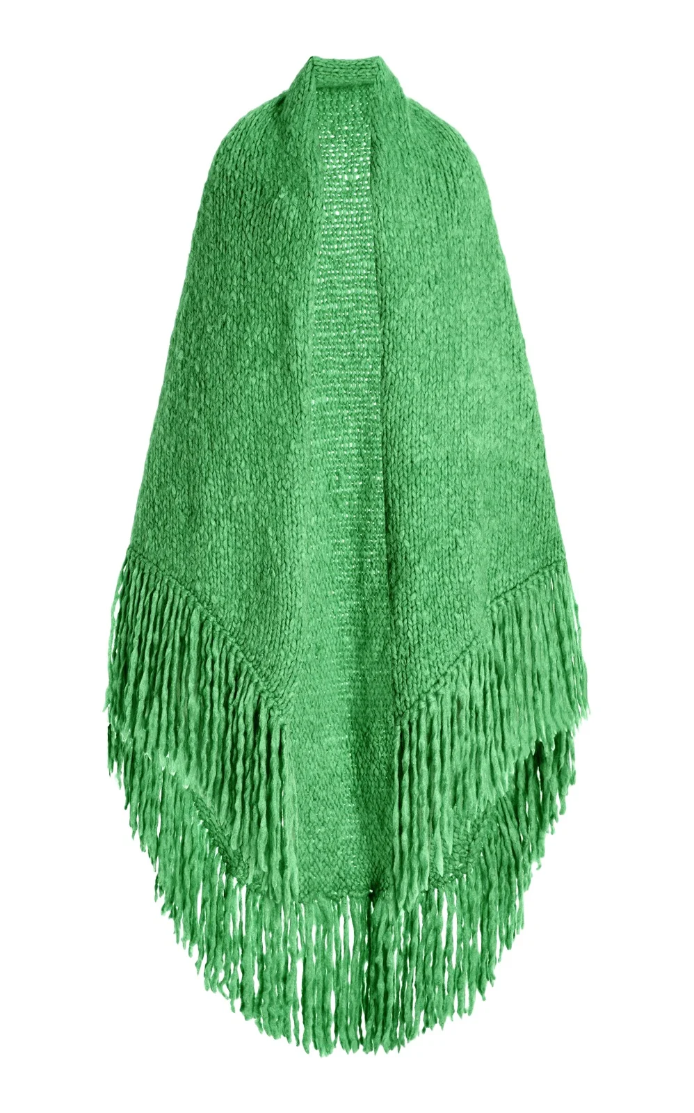 Lauren Knit Wrap in Fluorescent Green Welfat Cashmere