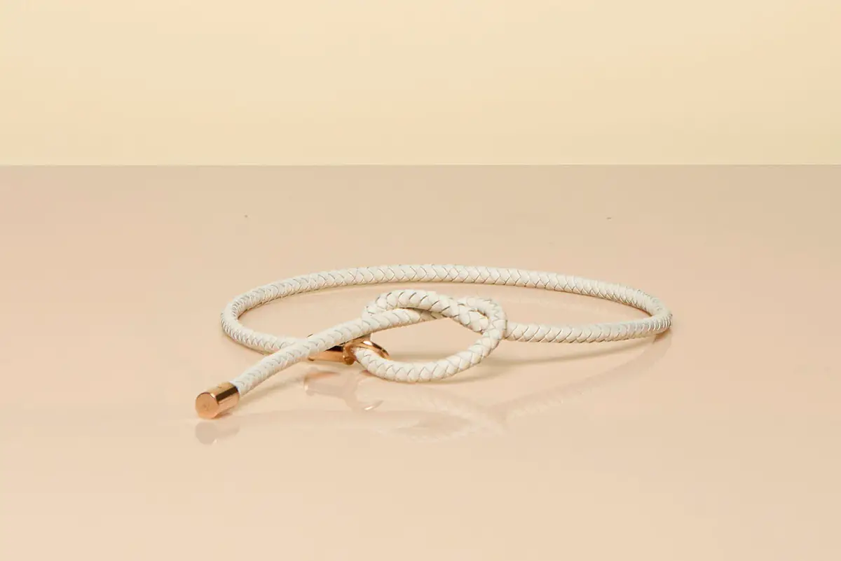 Gabriela Hearst Rope Braided Belt in Ivory Nappa Leather | Thumbnail 5 Gabriela Hearst Rope Braided Belt in Ivory Nappa Leather | Thumbnail 5