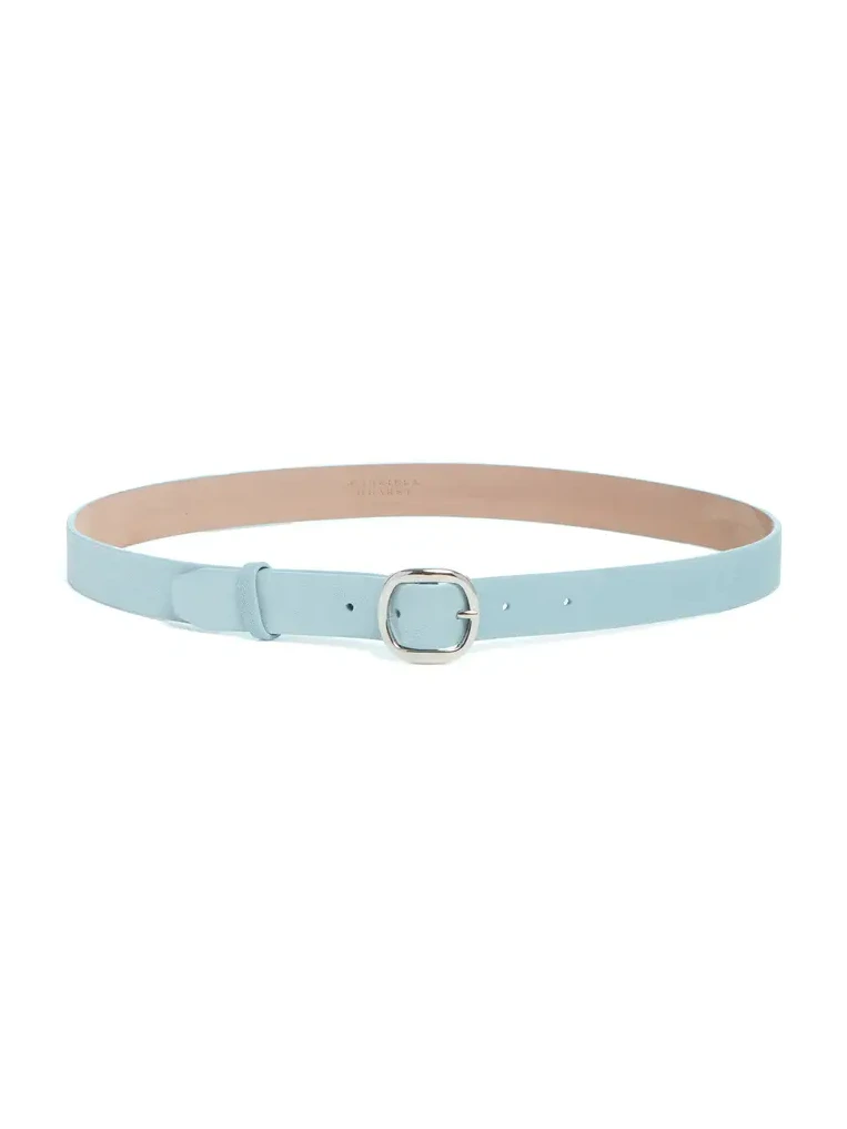 Thin Elster Belt in Light Blue Suede Thin Elster Belt in Light Blue Suede