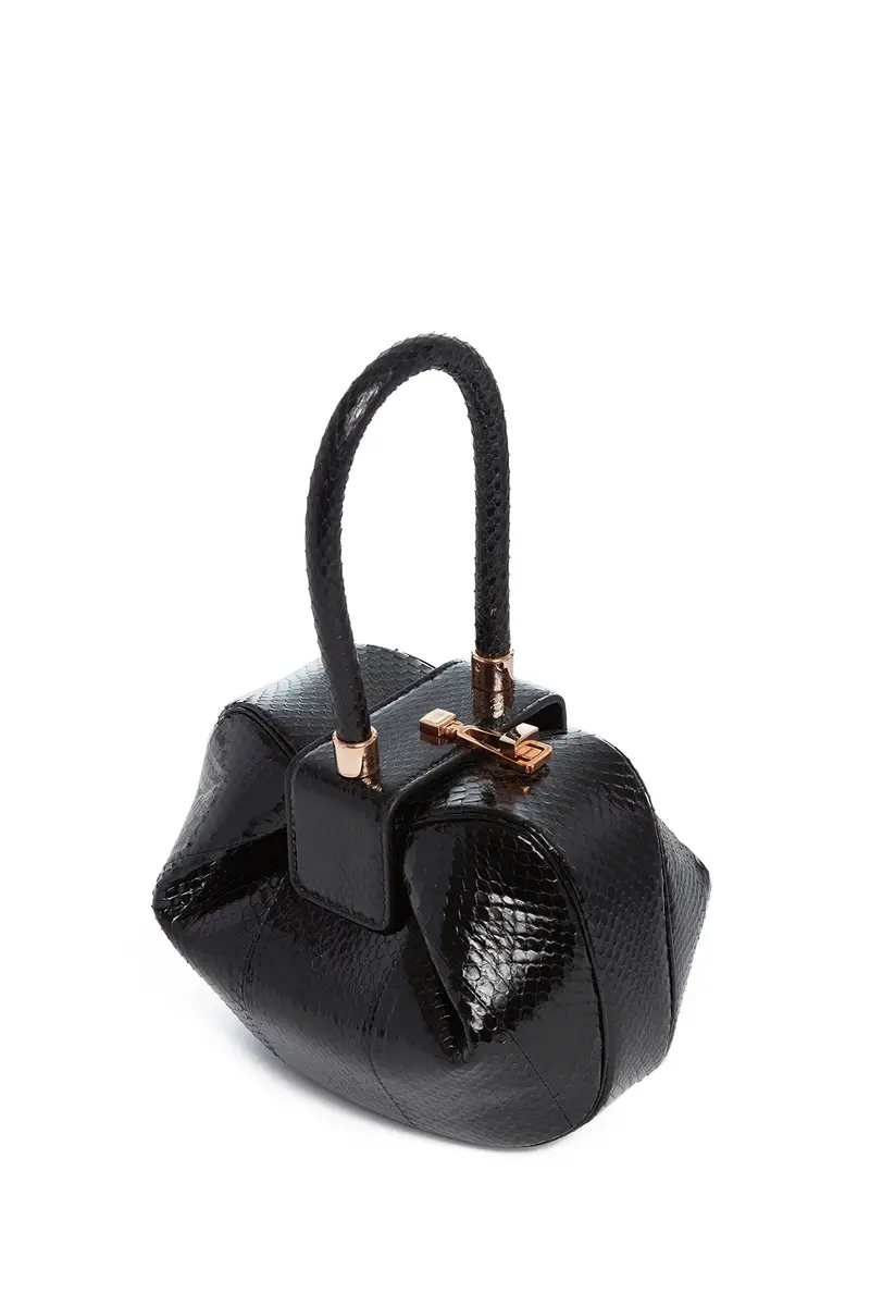 Gabriela Hearst Nina Bag in Black Snakeskin | Thumbnail 3