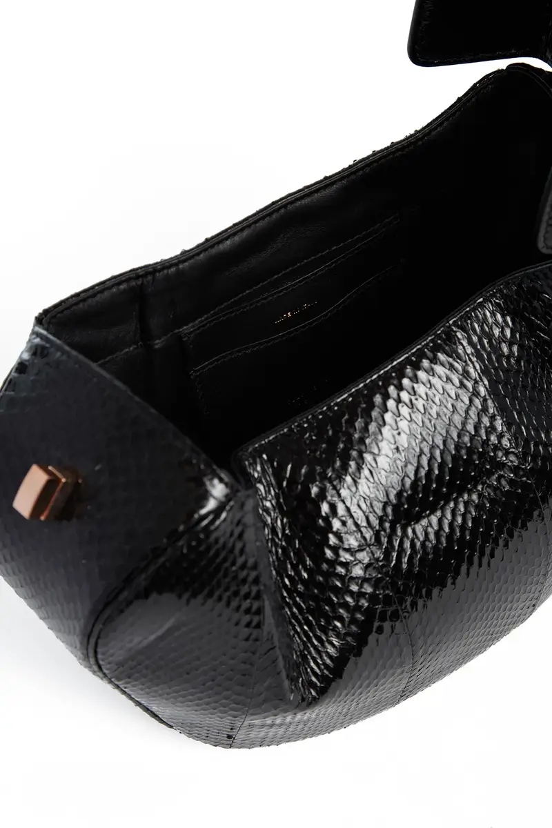 Gabriela Hearst Nina Bag in Black Snakeskin | Thumbnail 4