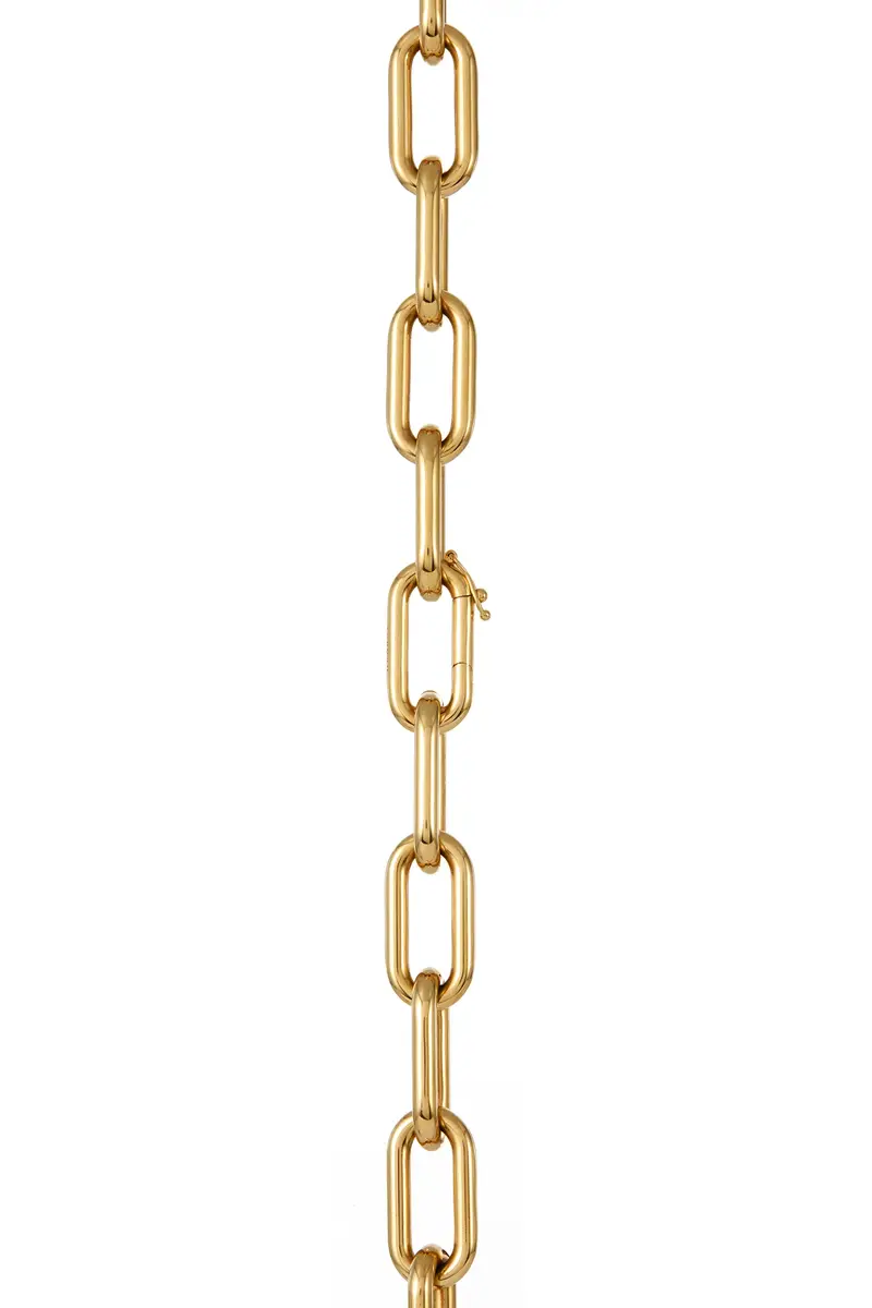 Gabriela Hearst Link Choker Necklace in 18K Yellow Gold (Small Links) | Thumbnail 3 Gabriela Hearst Link Choker Necklace in 18K Yellow Gold (Small Links) | Thumbnail 3
