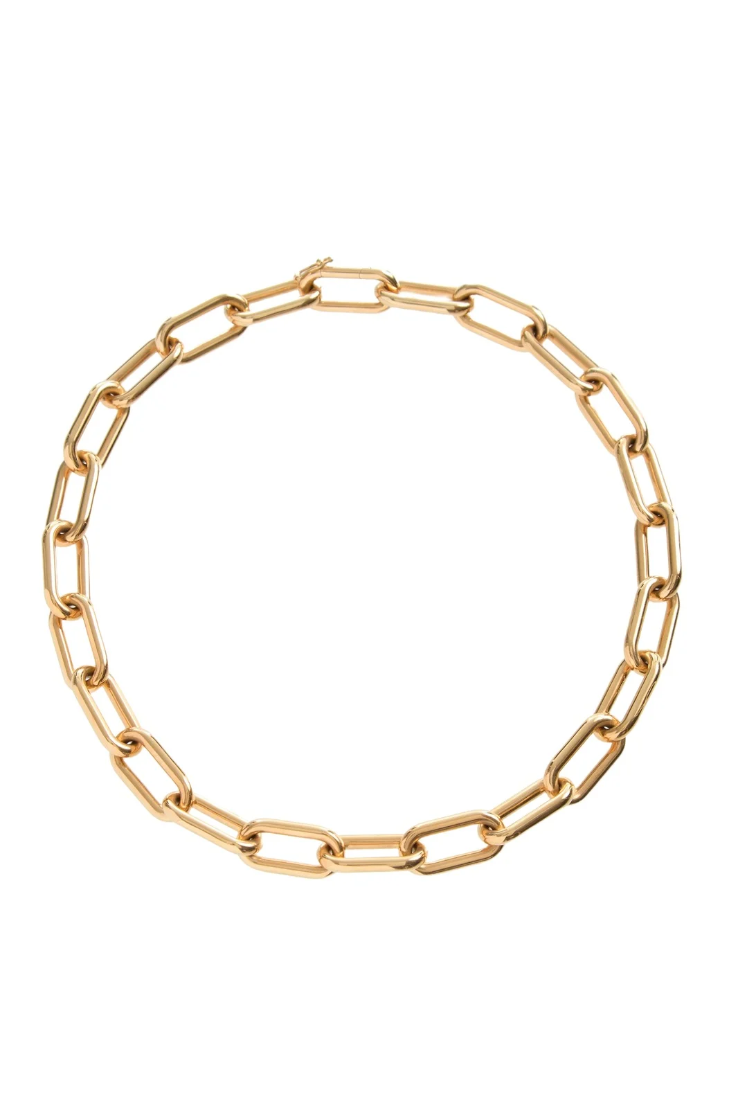 Link Choker Necklace in 18K Yellow Gold (Small Links) Link Choker Necklace in 18K Yellow Gold (Small Links)