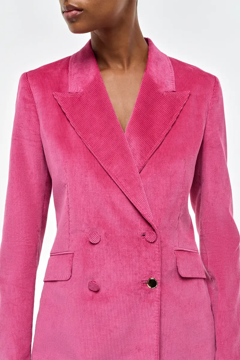 Gabriela Hearst Angela Blazer in Fuchsia Sea Island Cotton Corduroy | Thumbnail 5 Gabriela Hearst Angela Blazer in Fuchsia Sea Island Cotton Corduroy | Thumbnail 5