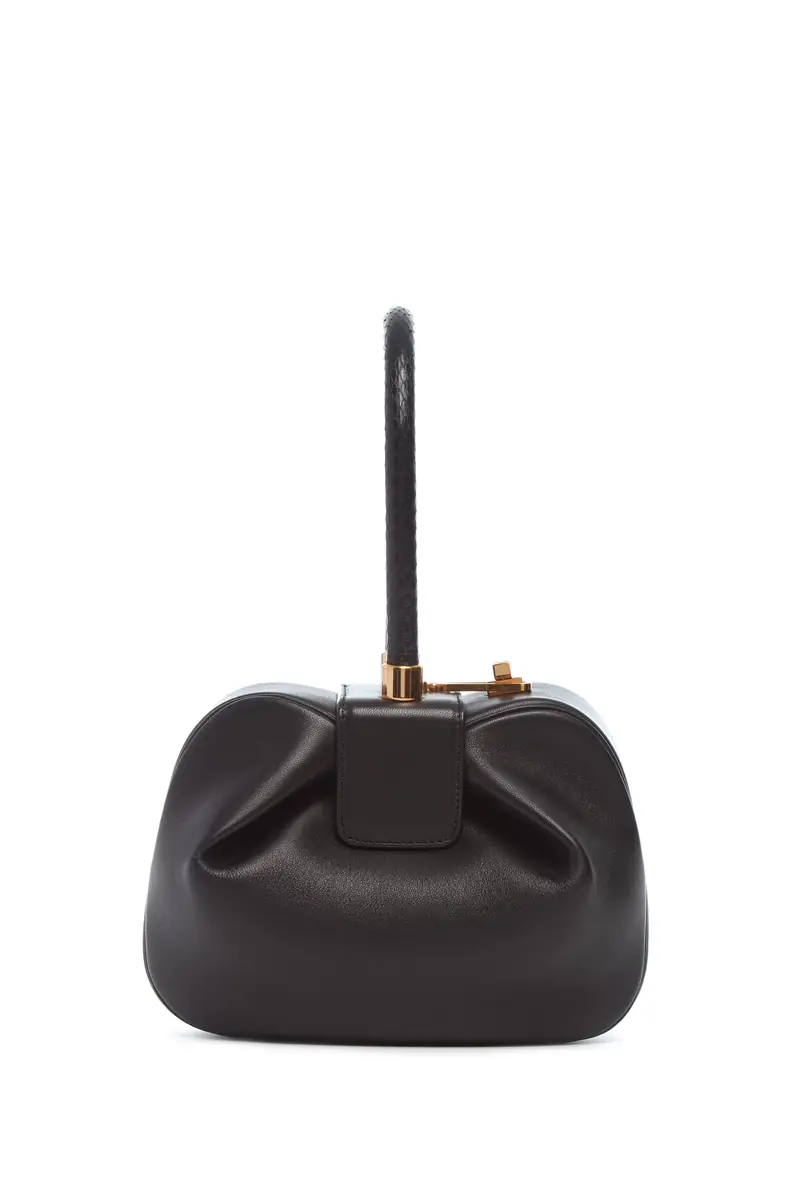 Gabriela Hearst Nina Bag in Black Nappa Leather with Snakeskin Handle | Thumbnail 2