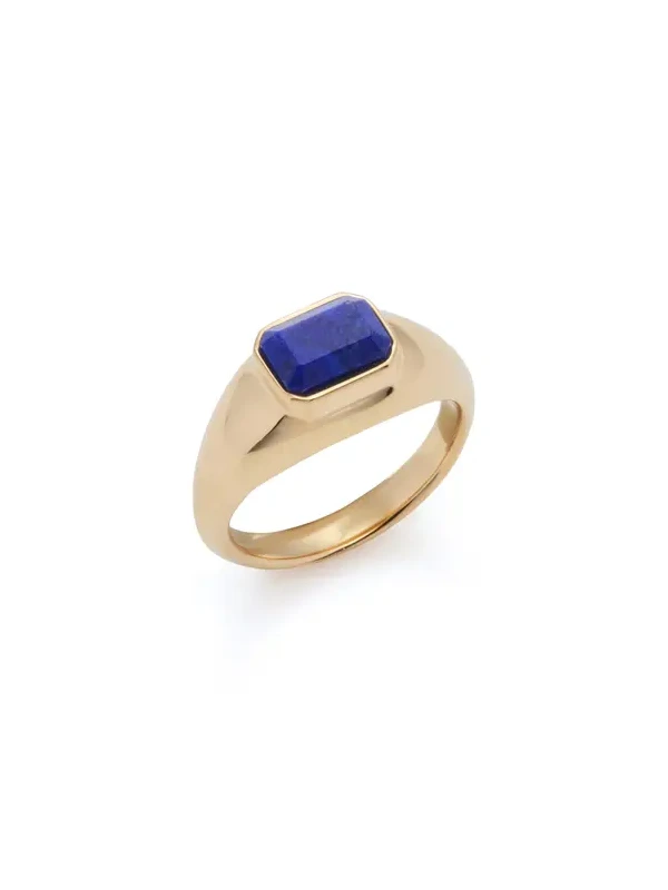 Small Ring in 18K Yellow Gold & Lapis Stone Small Ring in 18K Yellow Gold & Lapis Stone