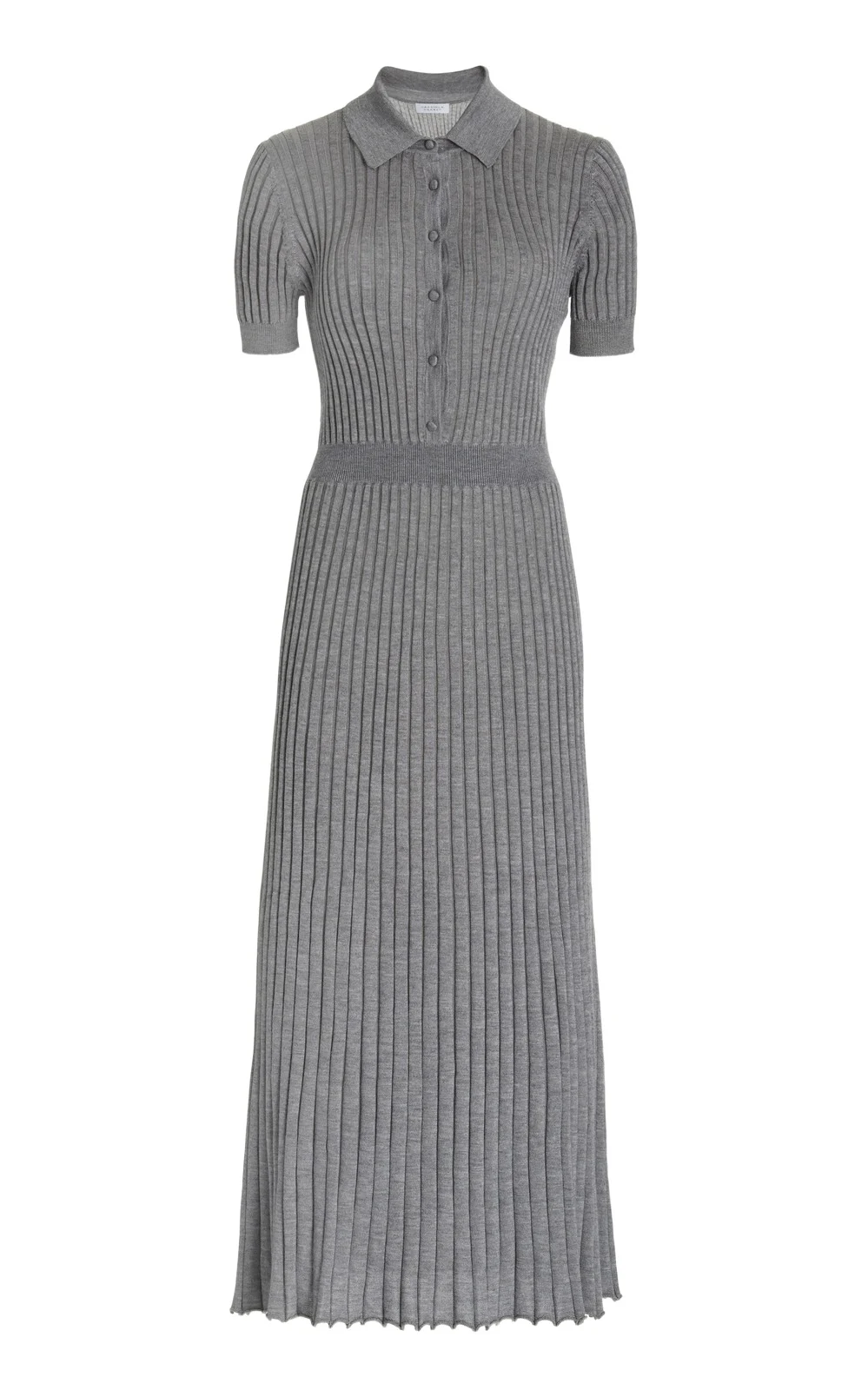 Amor Knit Midi Dress in Heather Grey Cashmere Silk Amor Knit Midi Dress in Heather Grey Cashmere Silk
