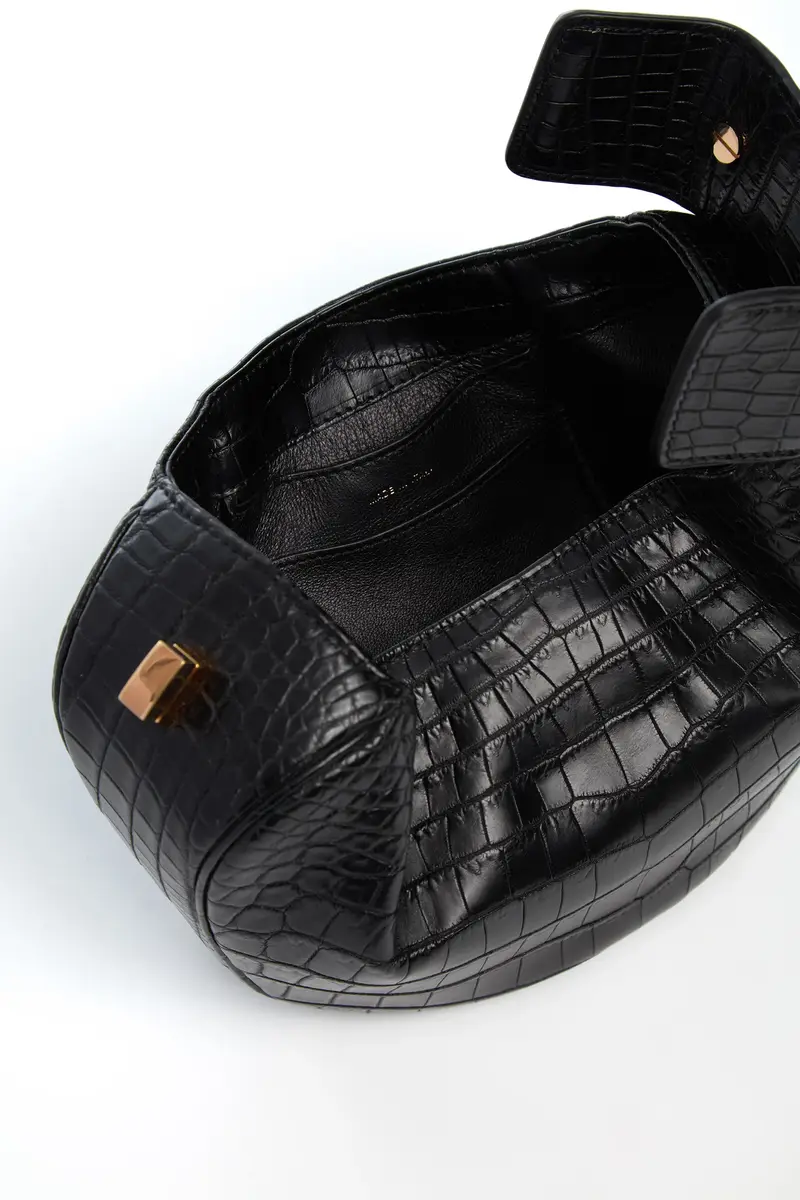 Gabriela Hearst Demi Bag in Black Crocodile Leather | Thumbnail 4