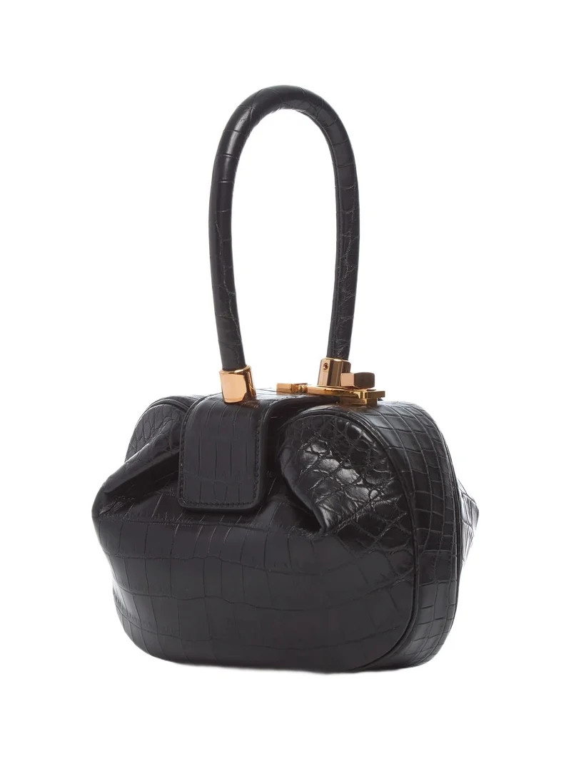 Demi Bag in Black Crocodile Leather Demi Bag in Black Crocodile Leather