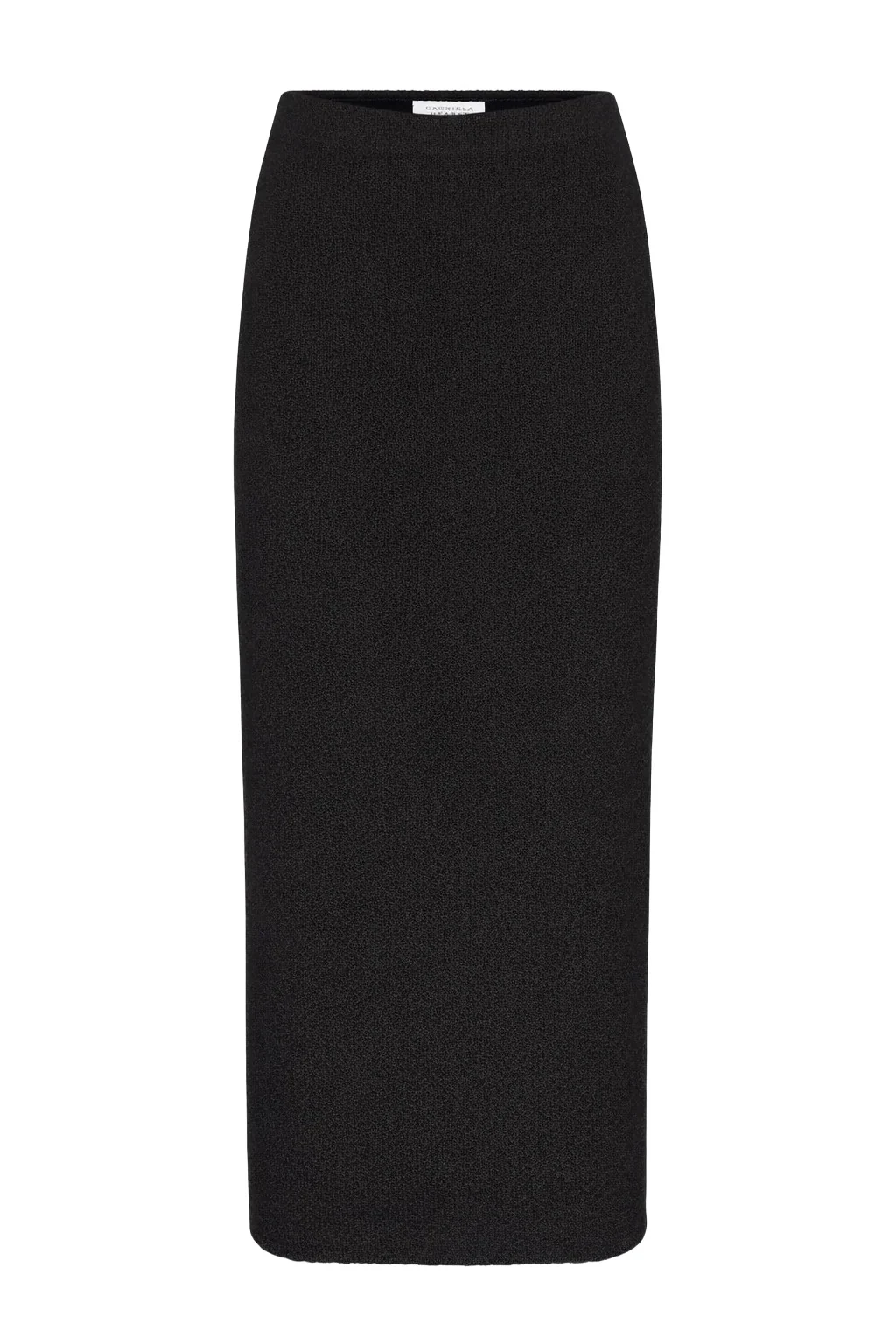 Gabriela Hearst Terranova Knit Maxi Skirt in Black Mulberry Silk