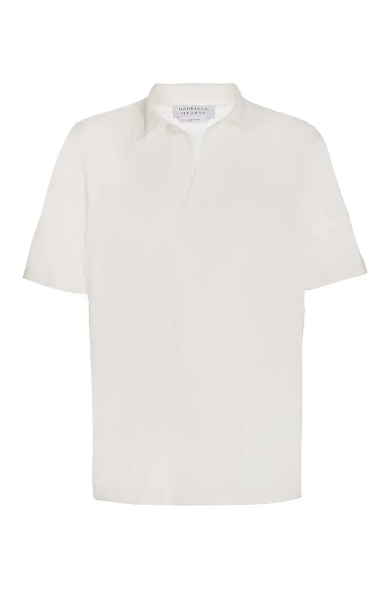 Stendhal Knit Short Sleeve Polo in Cashmere Silk Stendhal Knit Short Sleeve Polo in Cashmere Silk