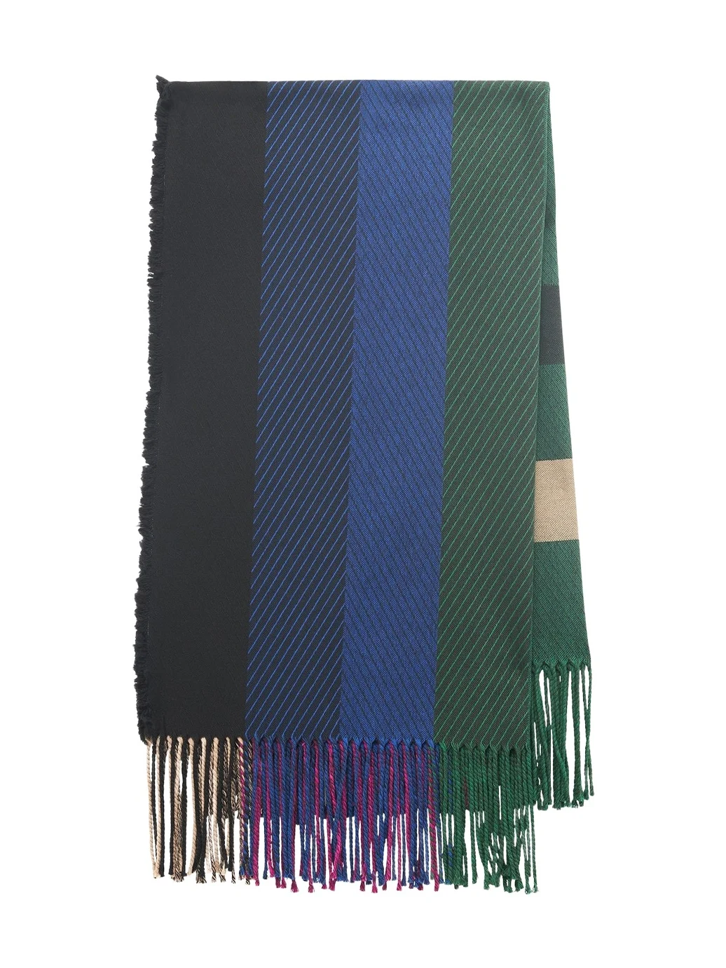 Halo Plaid Blanket in Multi Cashmere