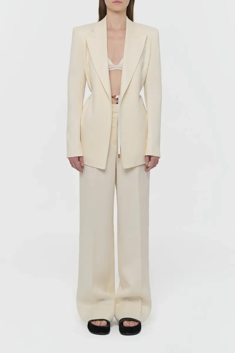Gabriela Hearst Epona Rope Blazer in Textured Linen Slub | Thumbnail 4 Gabriela Hearst Epona Rope Blazer in Textured Linen Slub | Thumbnail 4