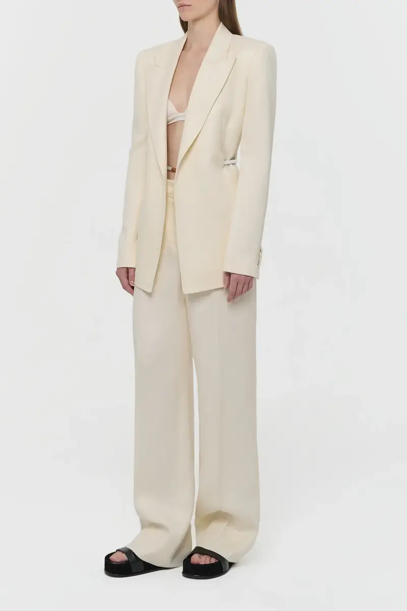 Gabriela Hearst Epona Rope Blazer in Textured Linen Slub | Thumbnail 5 Gabriela Hearst Epona Rope Blazer in Textured Linen Slub | Thumbnail 5