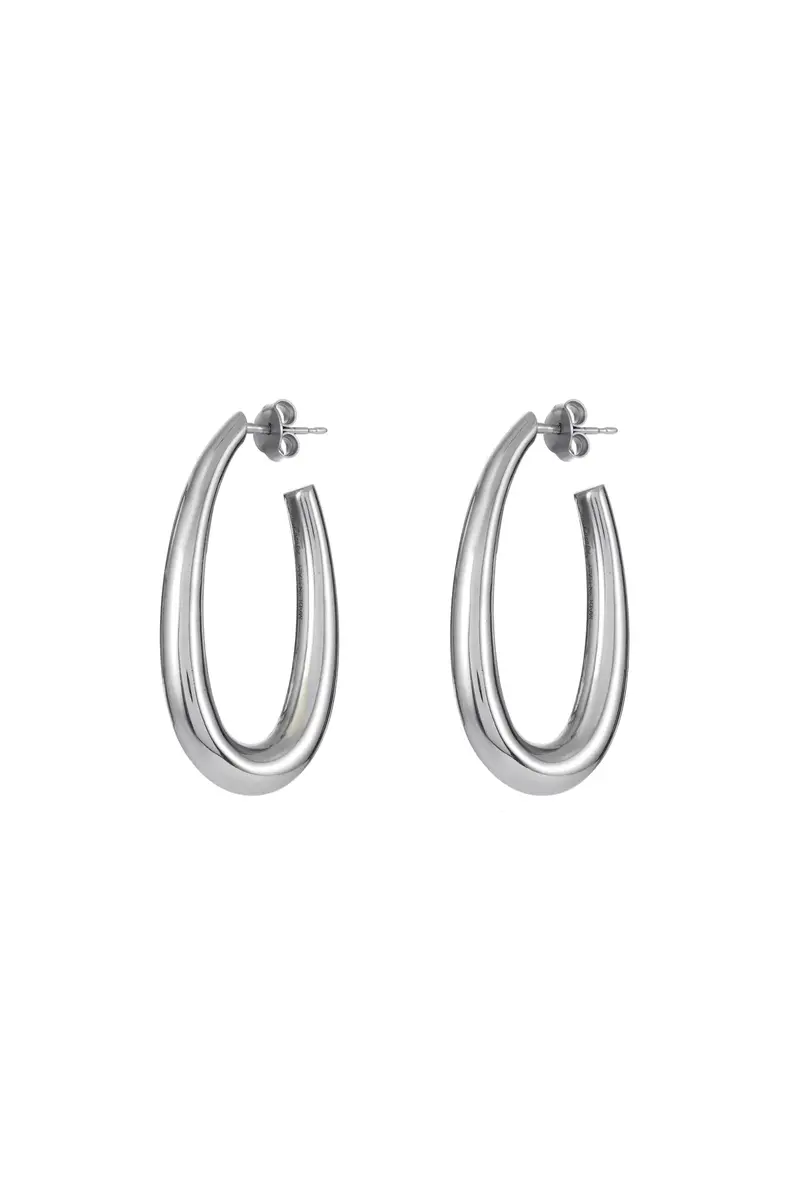 Gabriela Hearst Large Drop Earrings in 18K White Gold | Thumbnail 2 Gabriela Hearst Large Drop Earrings in 18K White Gold | Thumbnail 2