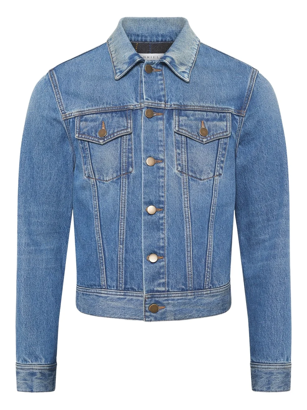 Gabriela Hearst Barry Trucker Jacket in Uruguayan Blue Recycled Cotton Denim