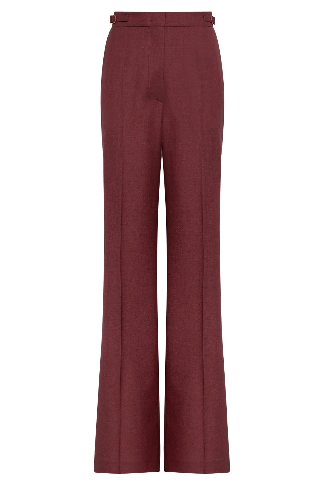 Vesta Flare Pant in Bordeaux Wool Silk Vesta Flare Pant in Bordeaux Wool Silk