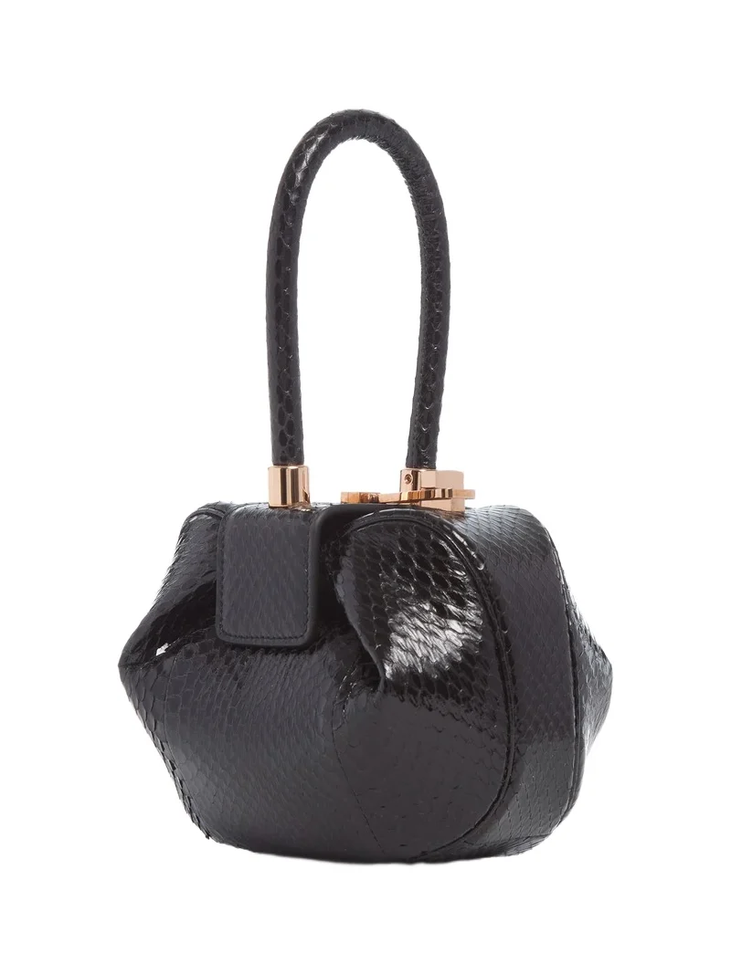 Demi Bag in Black Snakeskin Demi Bag in Black Snakeskin