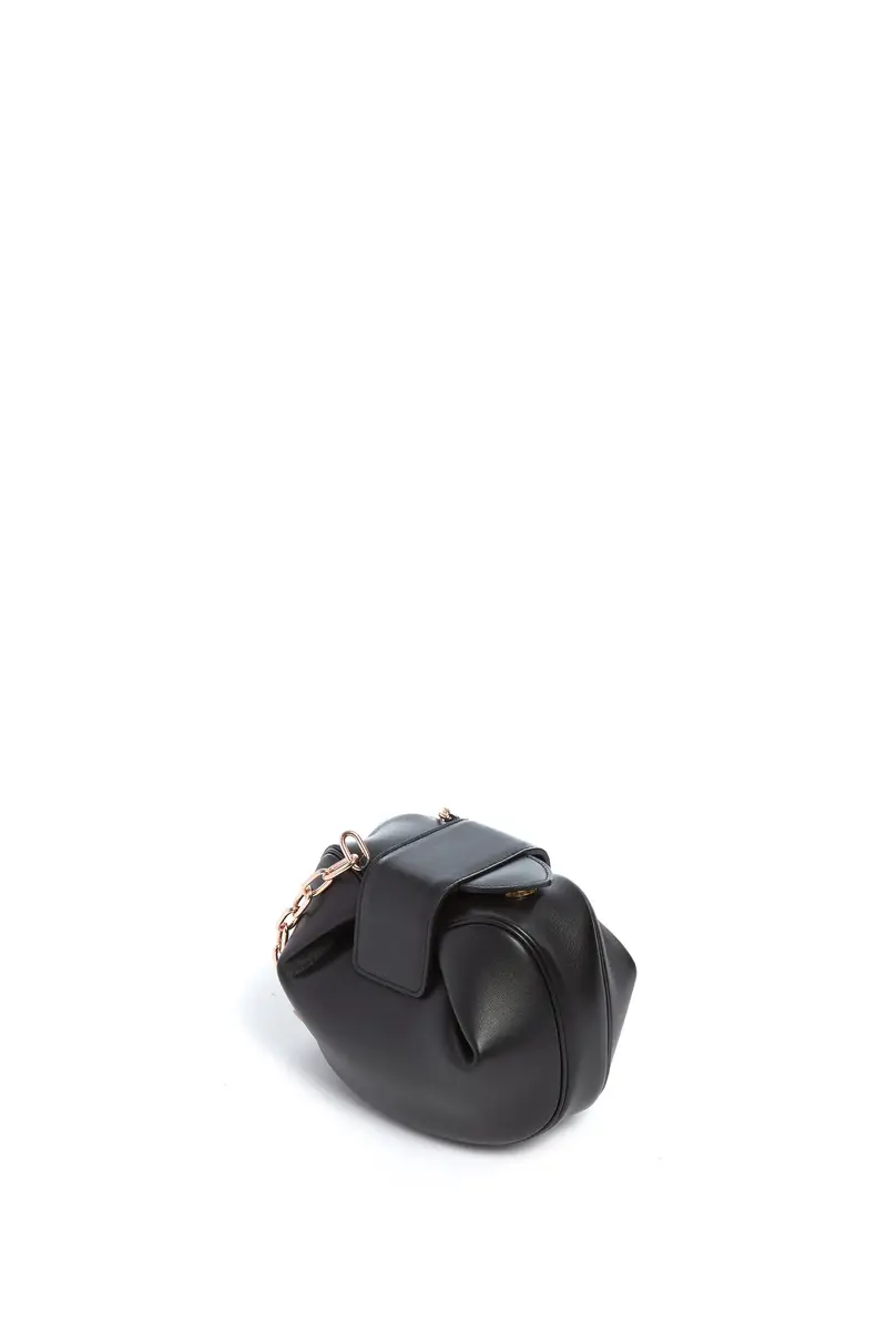 Gabriela Hearst Soft Demi Clutch with Chain in Black Nappa Leather | Thumbnail 4 Gabriela Hearst Soft Demi Clutch with Chain in Black Nappa Leather | Thumbnail 4