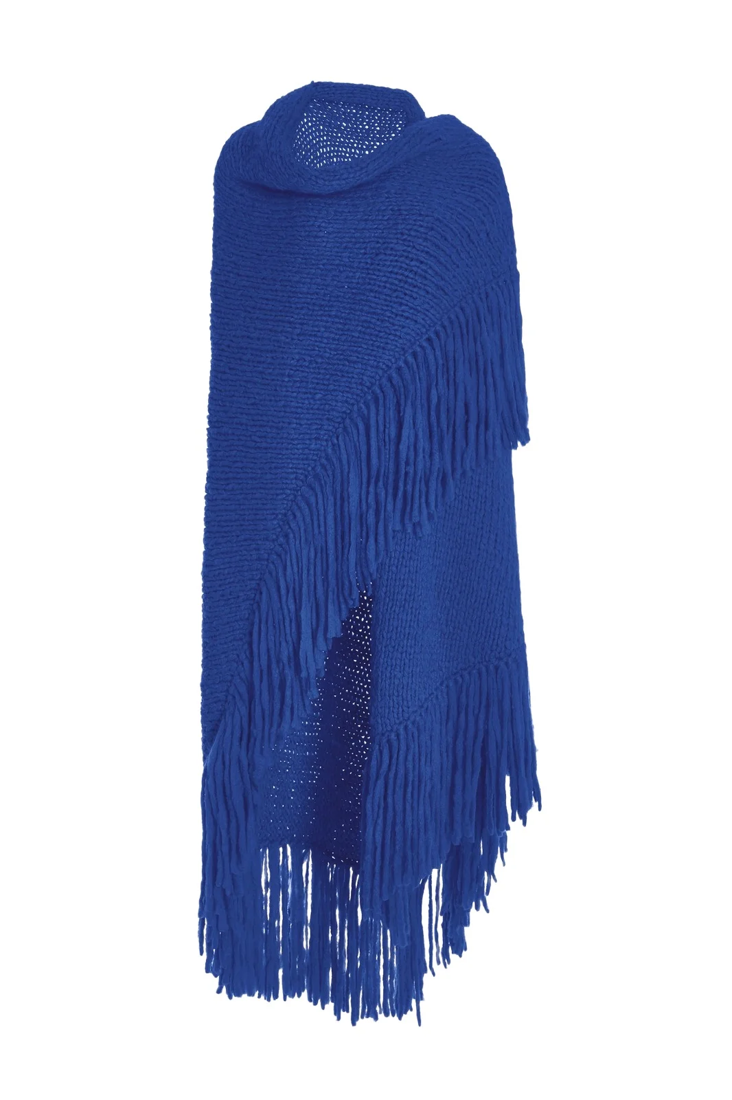 Lauren Knit Wrap in Cobalt Welfat Cashmere Lauren Knit Wrap in Cobalt Welfat Cashmere