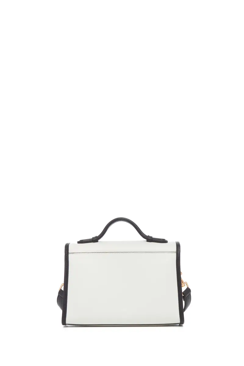 Gabriela Hearst Small Leonora Western Flap Bag in Black & Ivory Leather | Thumbnail 3 Gabriela Hearst Small Leonora Western Flap Bag in Black & Ivory Leather | Thumbnail 3