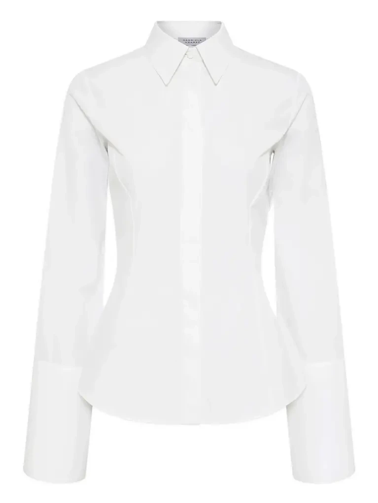 Jataya Shirt in White Sea Island Cotton Jataya Shirt in White Sea Island Cotton