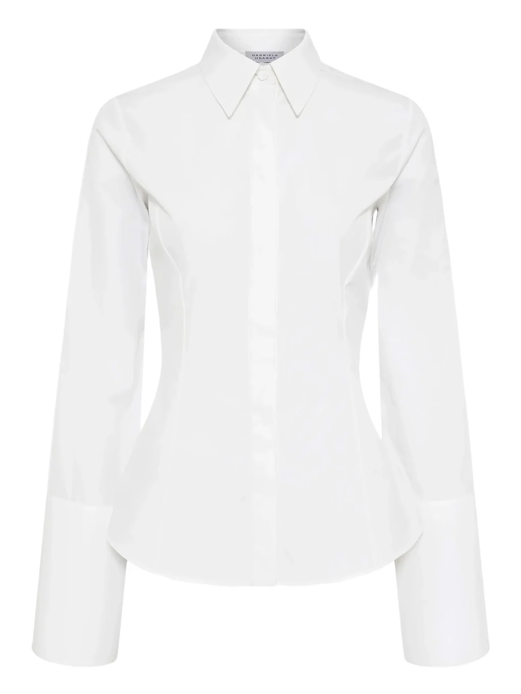 Gabriela Hearst Jataya Shirt in White Sea Island Cotton