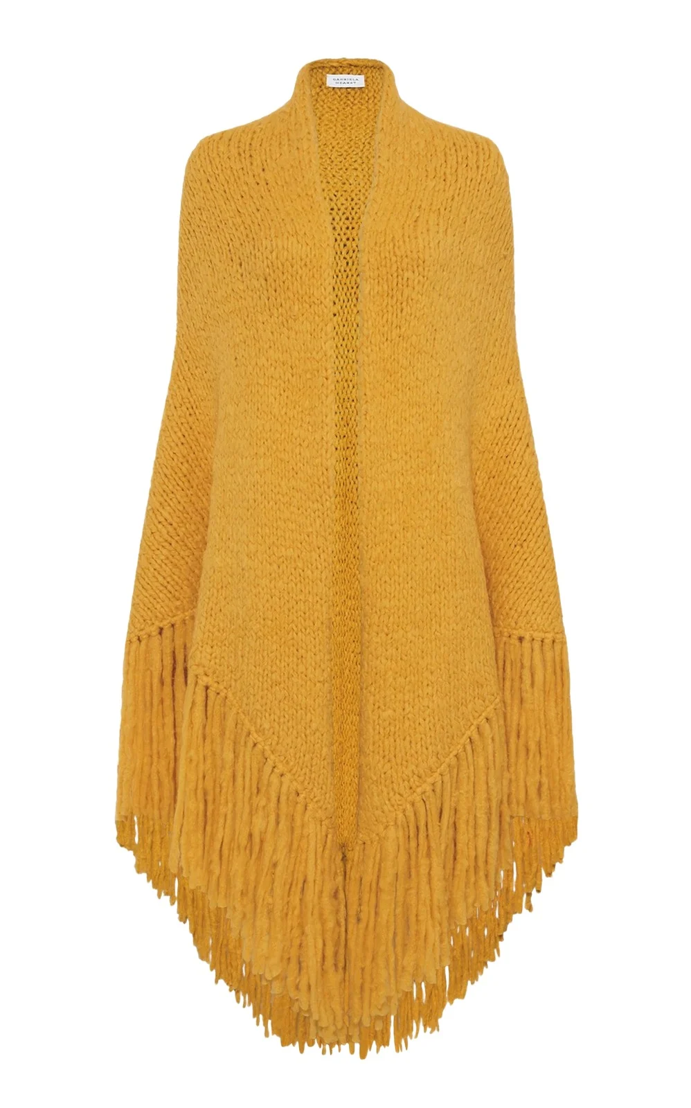 Gabriela Hearst Lauren Knit Wrap in Golden Birch Welfat Cashmere