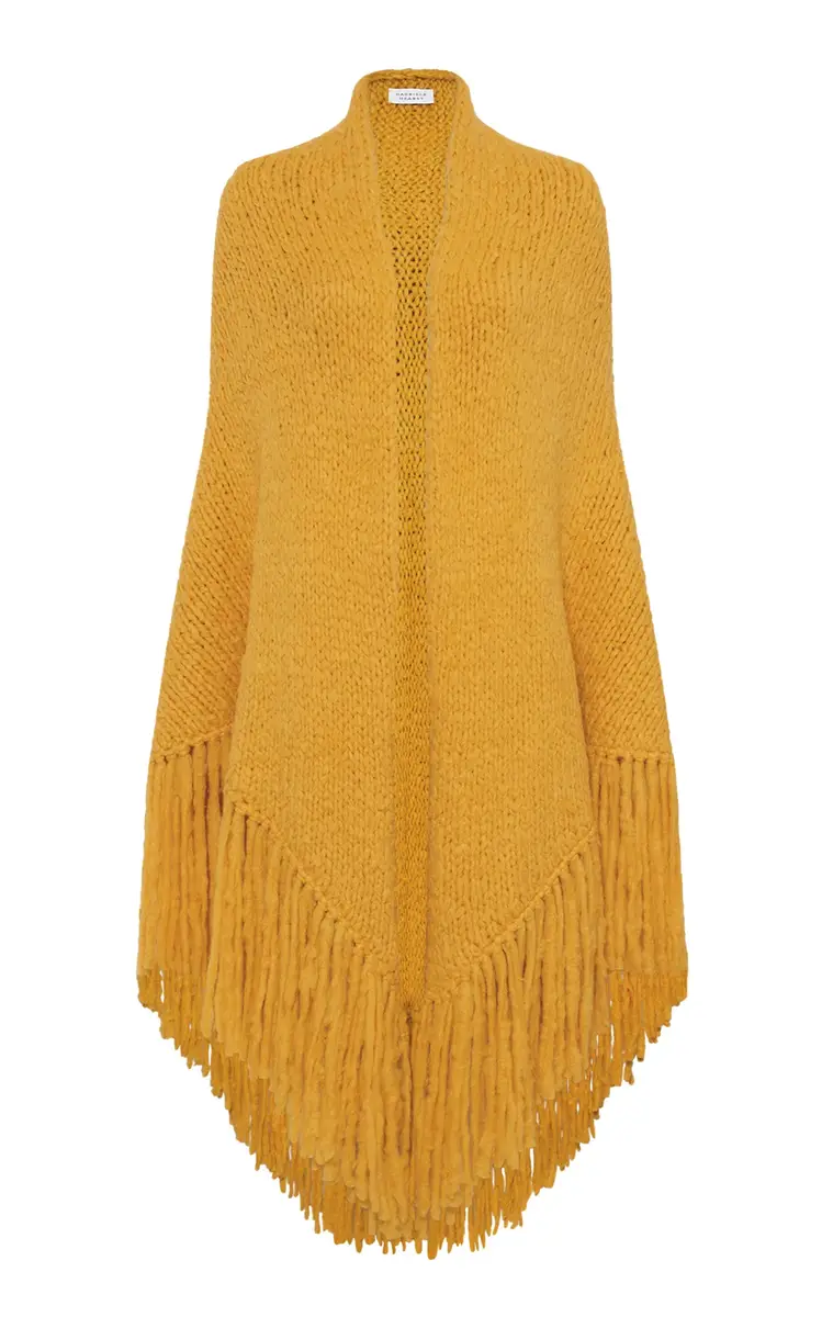 Lauren Knit Wrap in Golden Birch Welfat Cashmere Lauren Knit Wrap in Golden Birch Welfat Cashmere