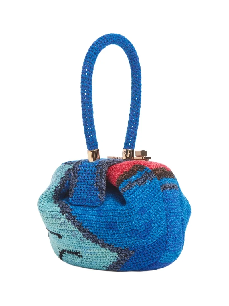 Demi Bag in Air Multi Crochet Cashmere Demi Bag in Air Multi Crochet Cashmere