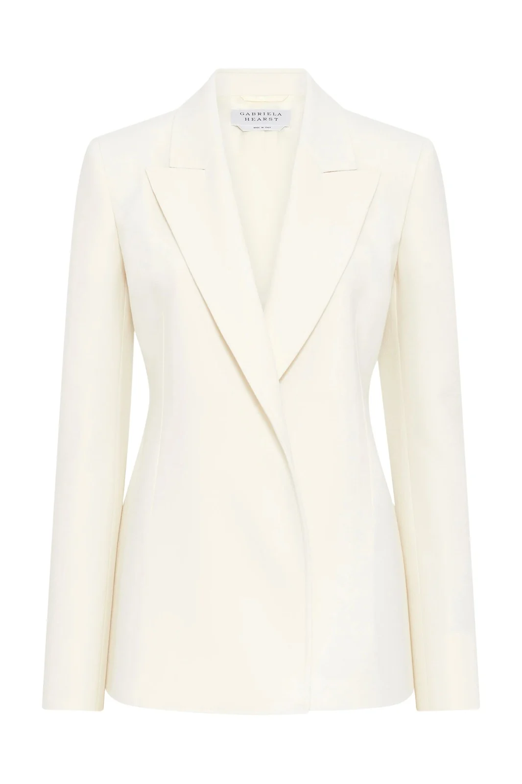 Gabriela Hearst Aleah Blazer in Ivory Virgin Wool Crepe