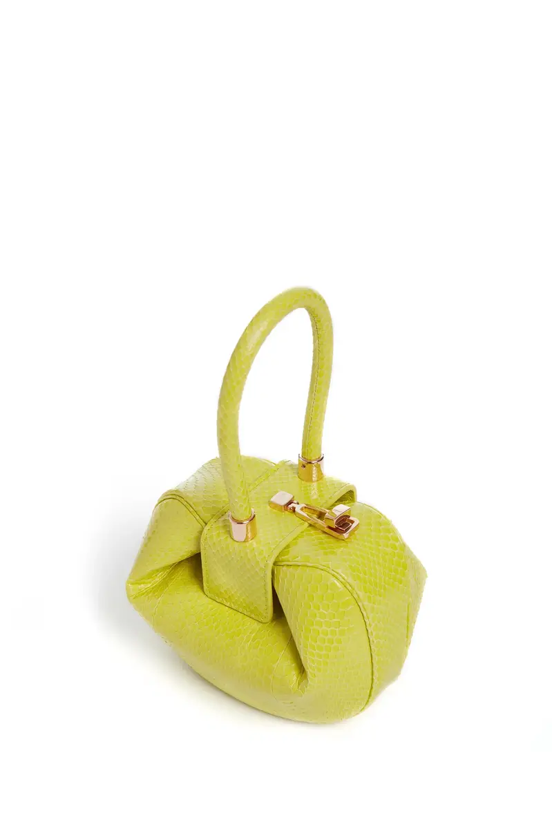 Gabriela Hearst Demi Bag in Lime Adamite Snakeskin | Thumbnail 3 Gabriela Hearst Demi Bag in Lime Adamite Snakeskin | Thumbnail 3