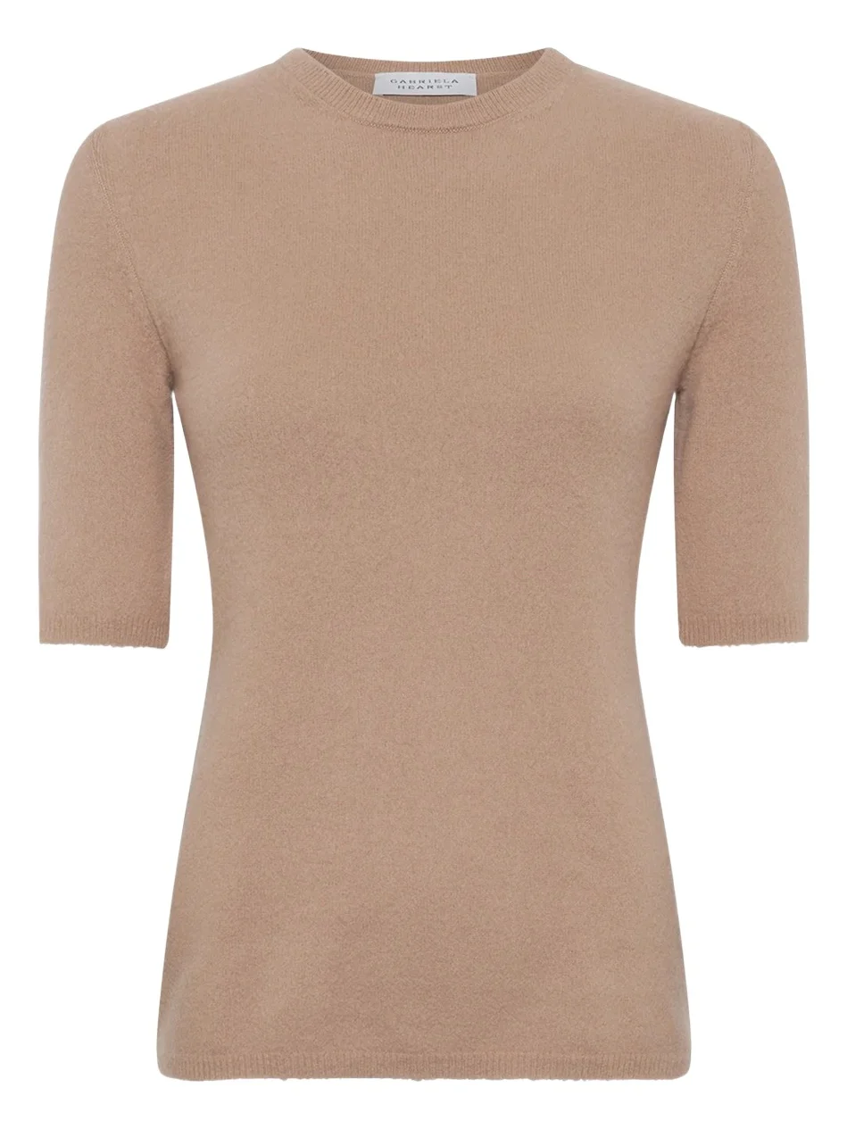 Xanthe Knit Top in Camel Brushed Cashmere Xanthe Knit Top in Camel Brushed Cashmere