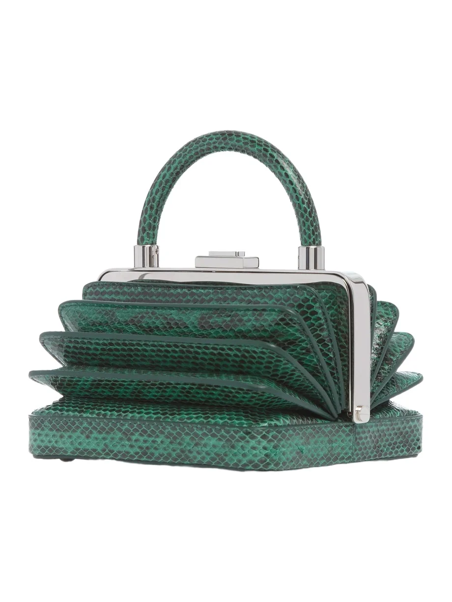 Diana Bag in Green Snakeskin
