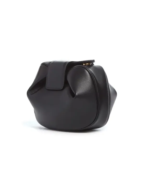 Gabriela Hearst Soft Demi Clutch in Black Nappa Leather