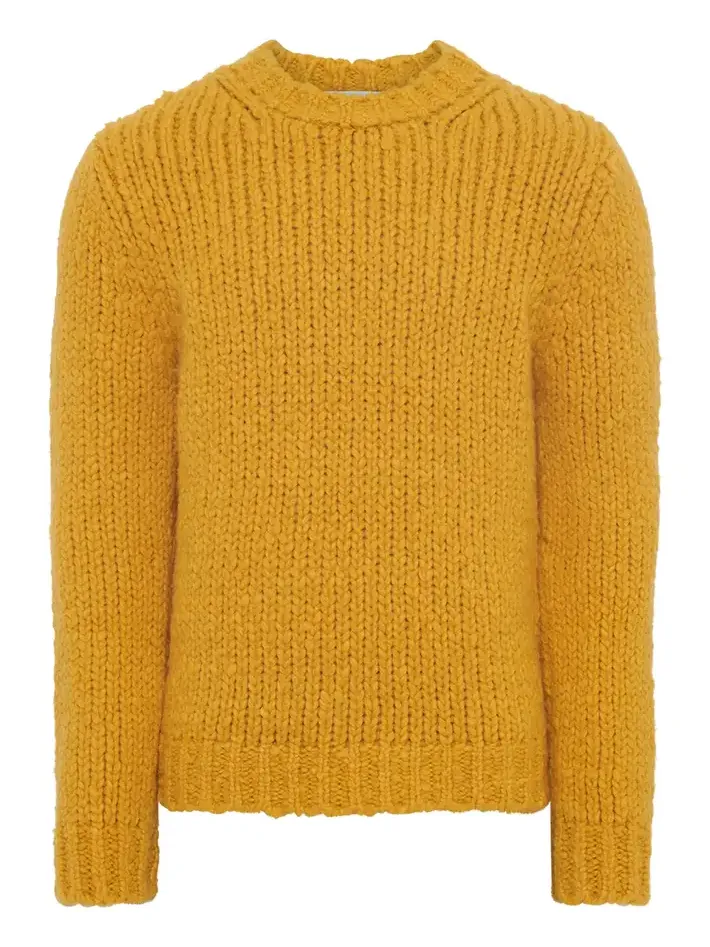 Lawrence Knit Sweater in Golden Birch Welfat Cashmere