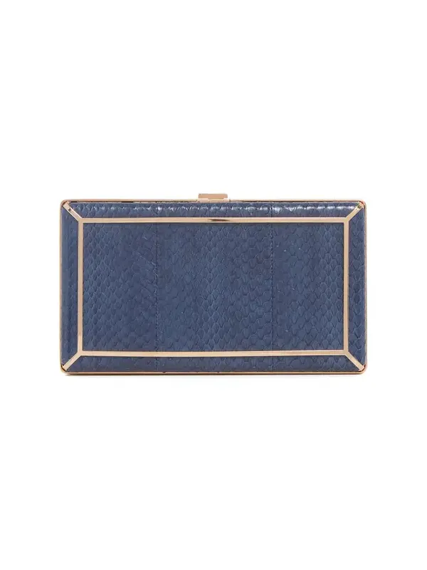 Callas Clutch in Navy Snakeskin Callas Clutch in Navy Snakeskin
