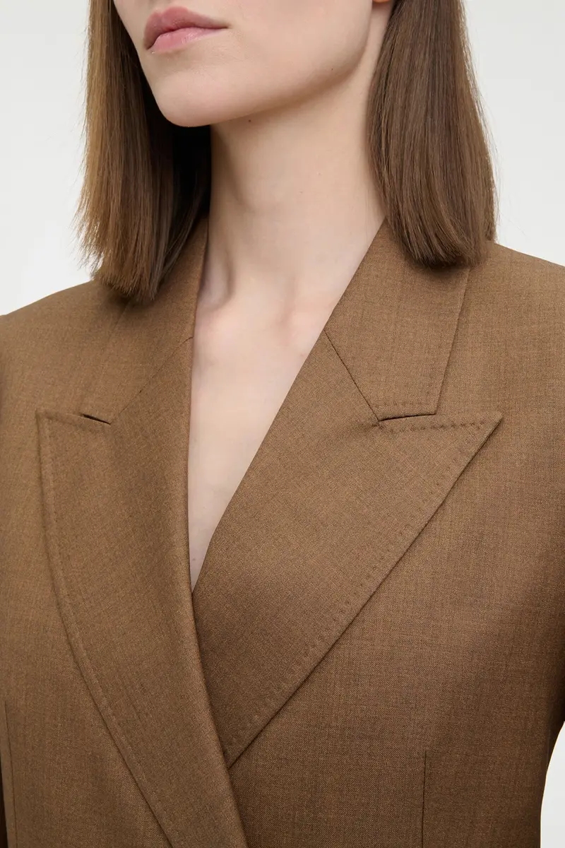 Gabriela Hearst Angela Blazer in Chestnut Wool Silk | Thumbnail 6 Gabriela Hearst Angela Blazer in Chestnut Wool Silk | Thumbnail 6