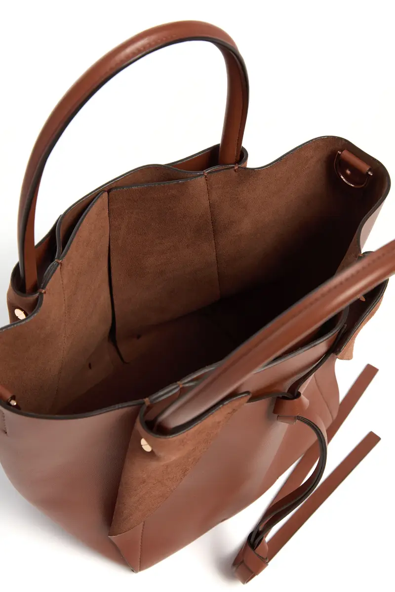 Gabriela Hearst Small Marija Tote Bag in Cognac Nappa Leather | Thumbnail 4 Gabriela Hearst Small Marija Tote Bag in Cognac Nappa Leather | Thumbnail 4