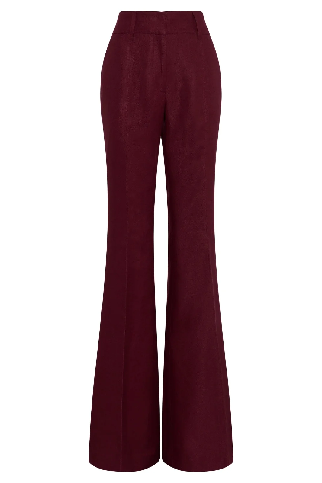Rhein Flare Pant in Bordeaux Linen Twill Rhein Flare Pant in Bordeaux Linen Twill
