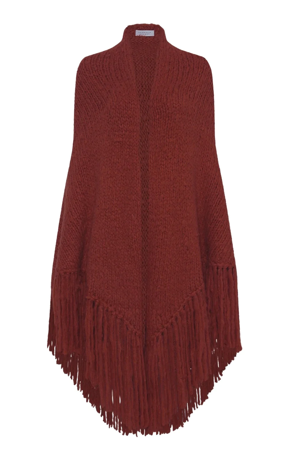 Lauren Knit Wrap in Burnt Sienna Welfat Cashmere Lauren Knit Wrap in Burnt Sienna Welfat Cashmere