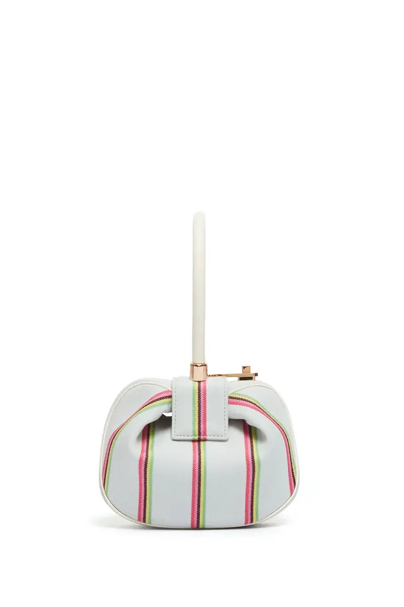 Gabriela Hearst Striped Demi Bag in Ivory Wool | Thumbnail 2