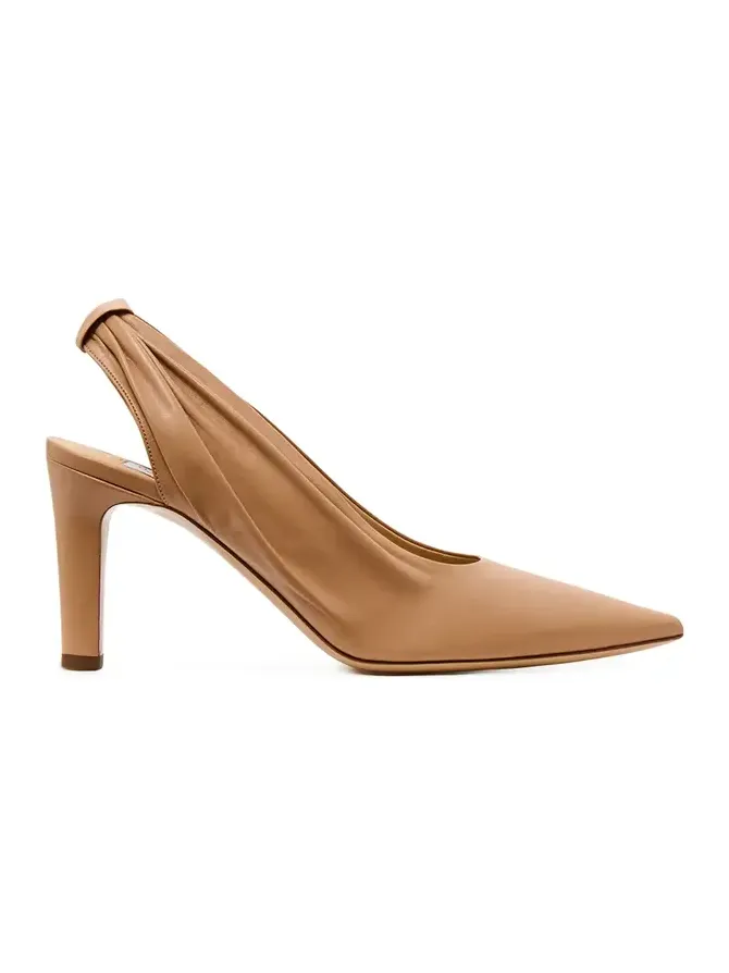 Amari Slingback Pump in Nude Leather Amari Slingback Pump in Nude Leather