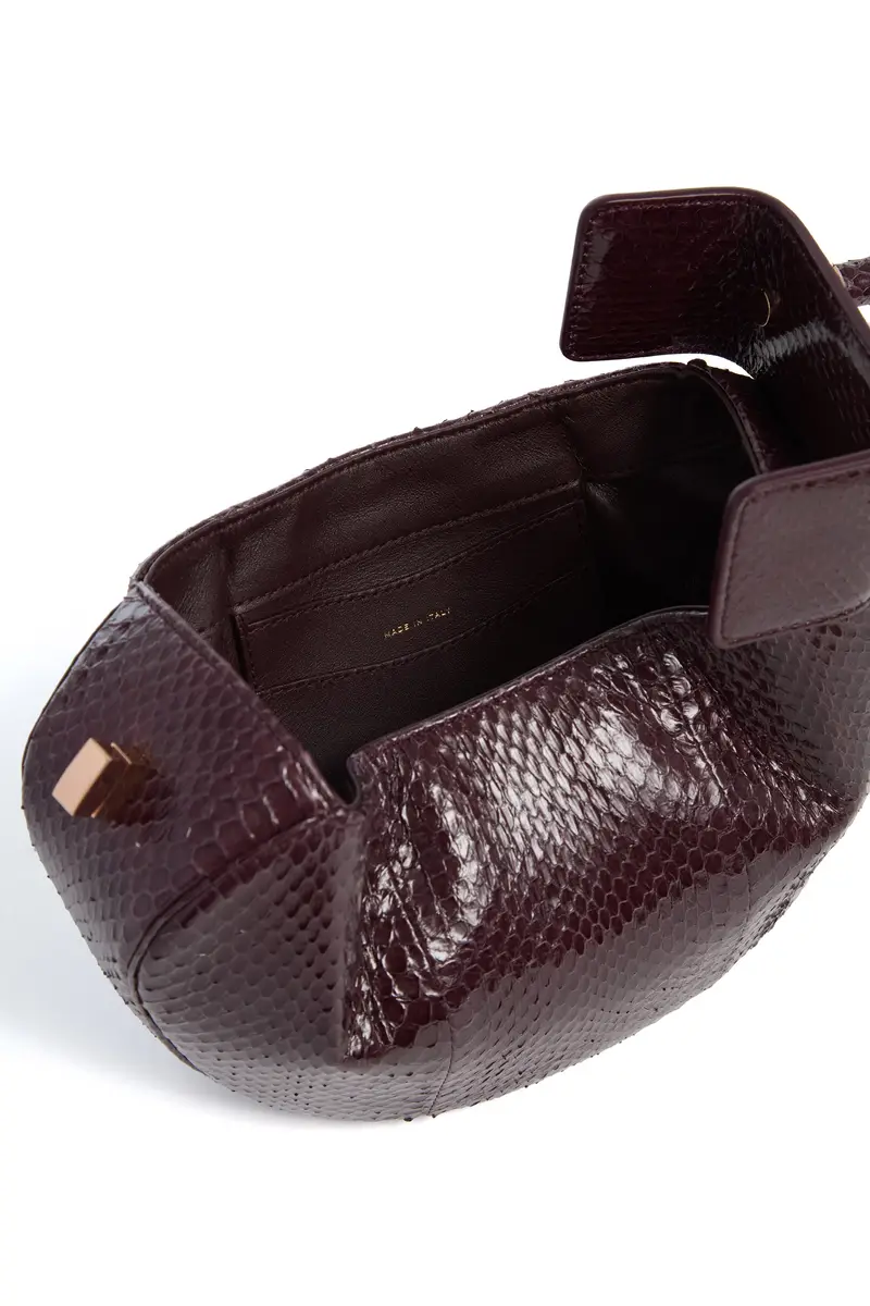 Gabriela Hearst Demi Bag in Bordeaux Snakeskin | Thumbnail 4 Gabriela Hearst Demi Bag in Bordeaux Snakeskin | Thumbnail 4