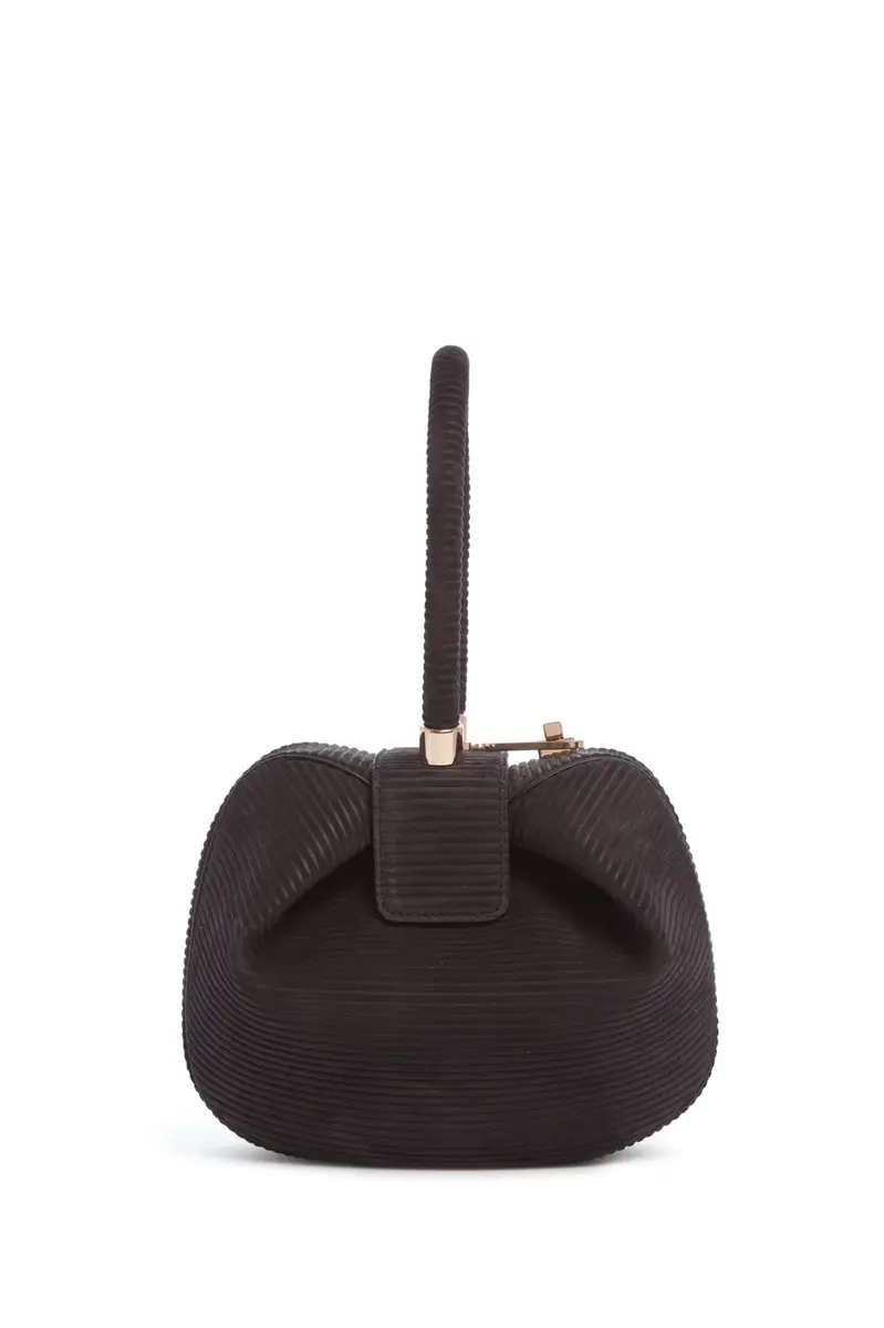 Gabriela Hearst Nina Bag in Chocolate Corded Suede | Thumbnail 2