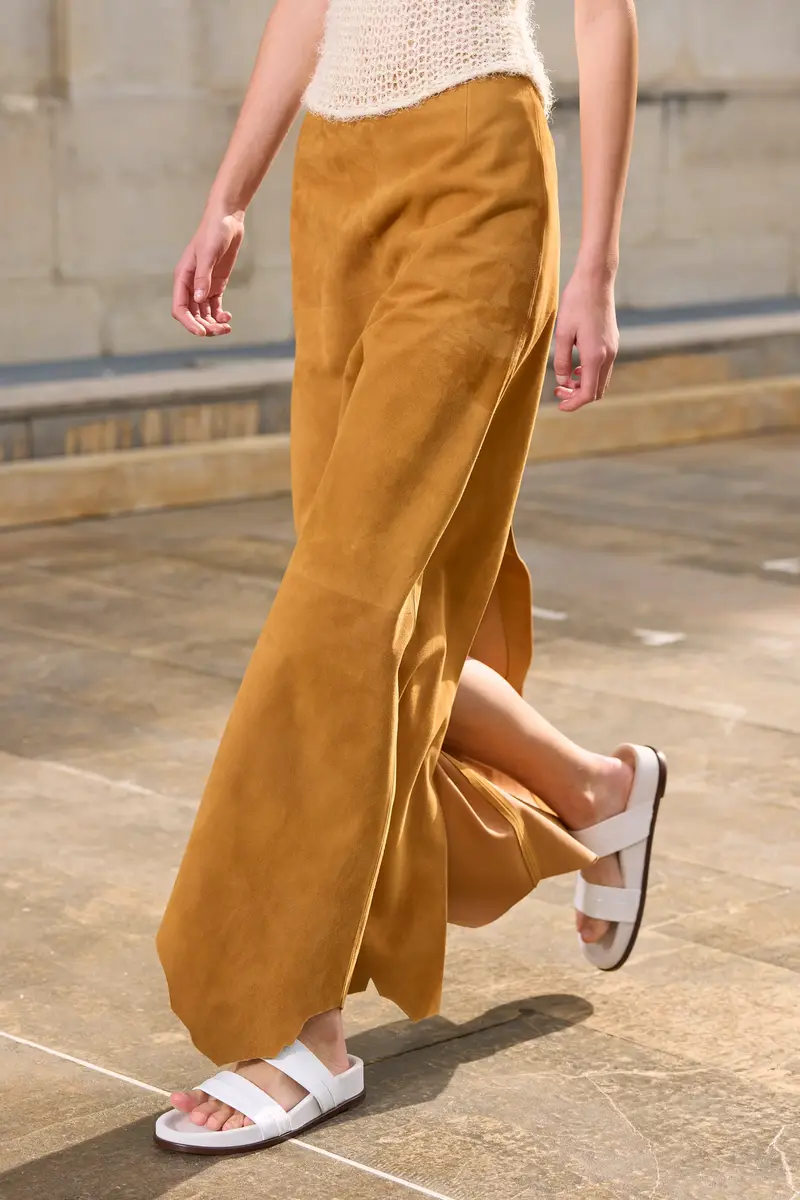 Gabriela Hearst Talor Raw Cut Maxi Skirt in Cashew Suede | Thumbnail 3 Gabriela Hearst Talor Raw Cut Maxi Skirt in Cashew Suede | Thumbnail 3