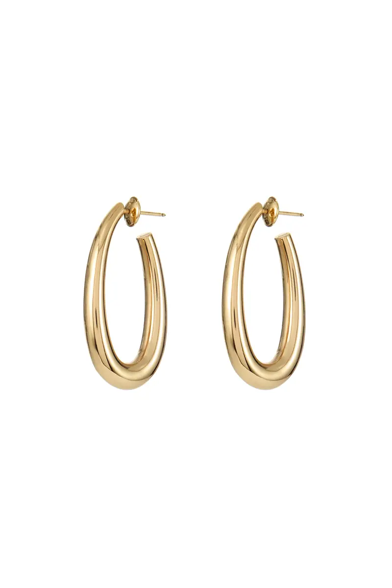 Gabriela Hearst Large Drop Earrings in 18K Yellow Gold | Thumbnail 2 Gabriela Hearst Large Drop Earrings in 18K Yellow Gold | Thumbnail 2