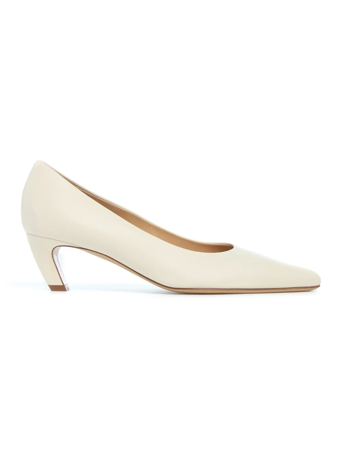 Peggy Pump in Ivory Nappa Leather